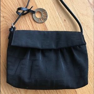Fendi mini Zucca handbag. Authentic black.